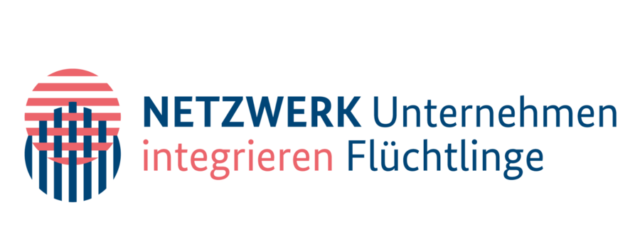 netzwerk unternehmen integrieren geflüchtete logo